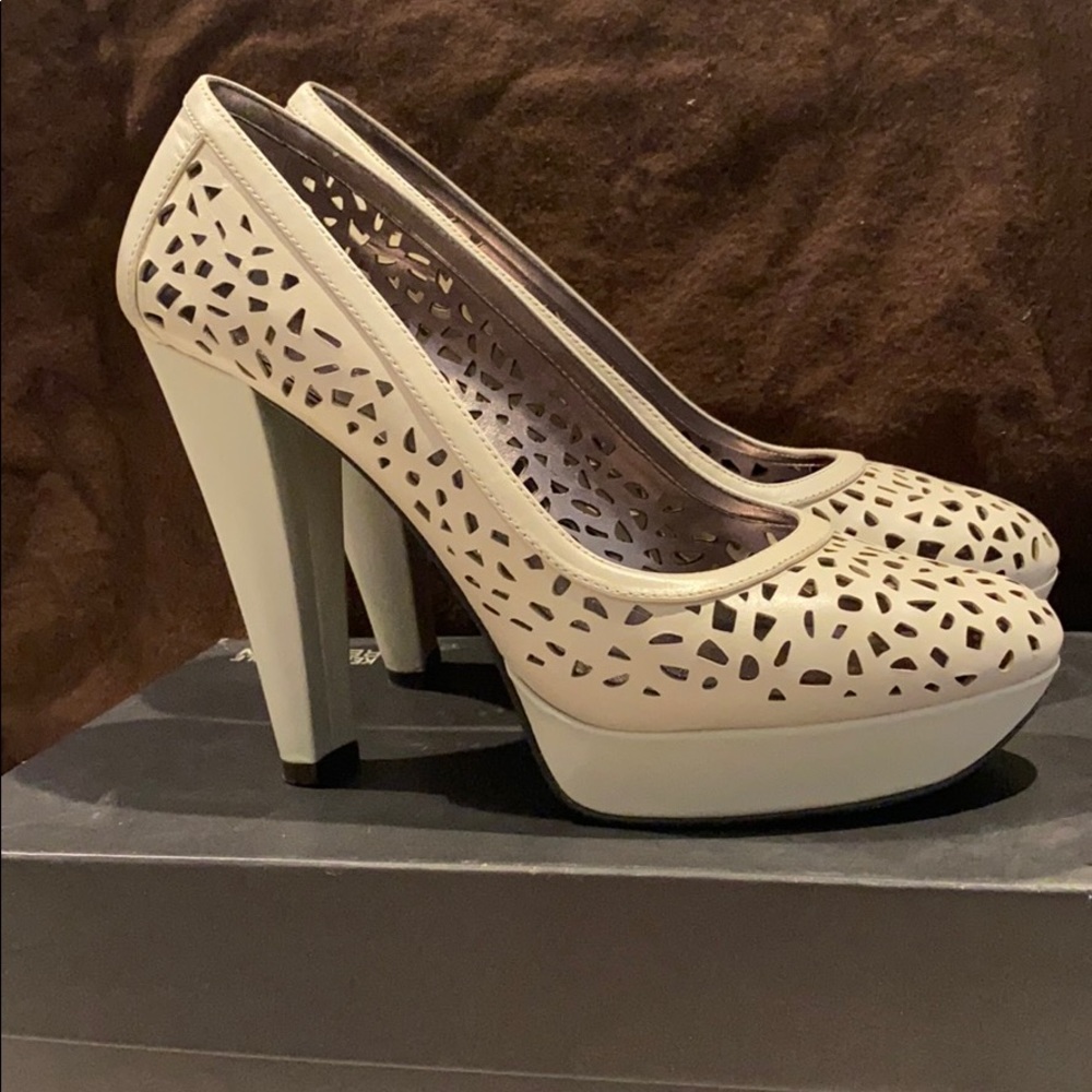 Calvin Klein Gray Closed Toe Pumps